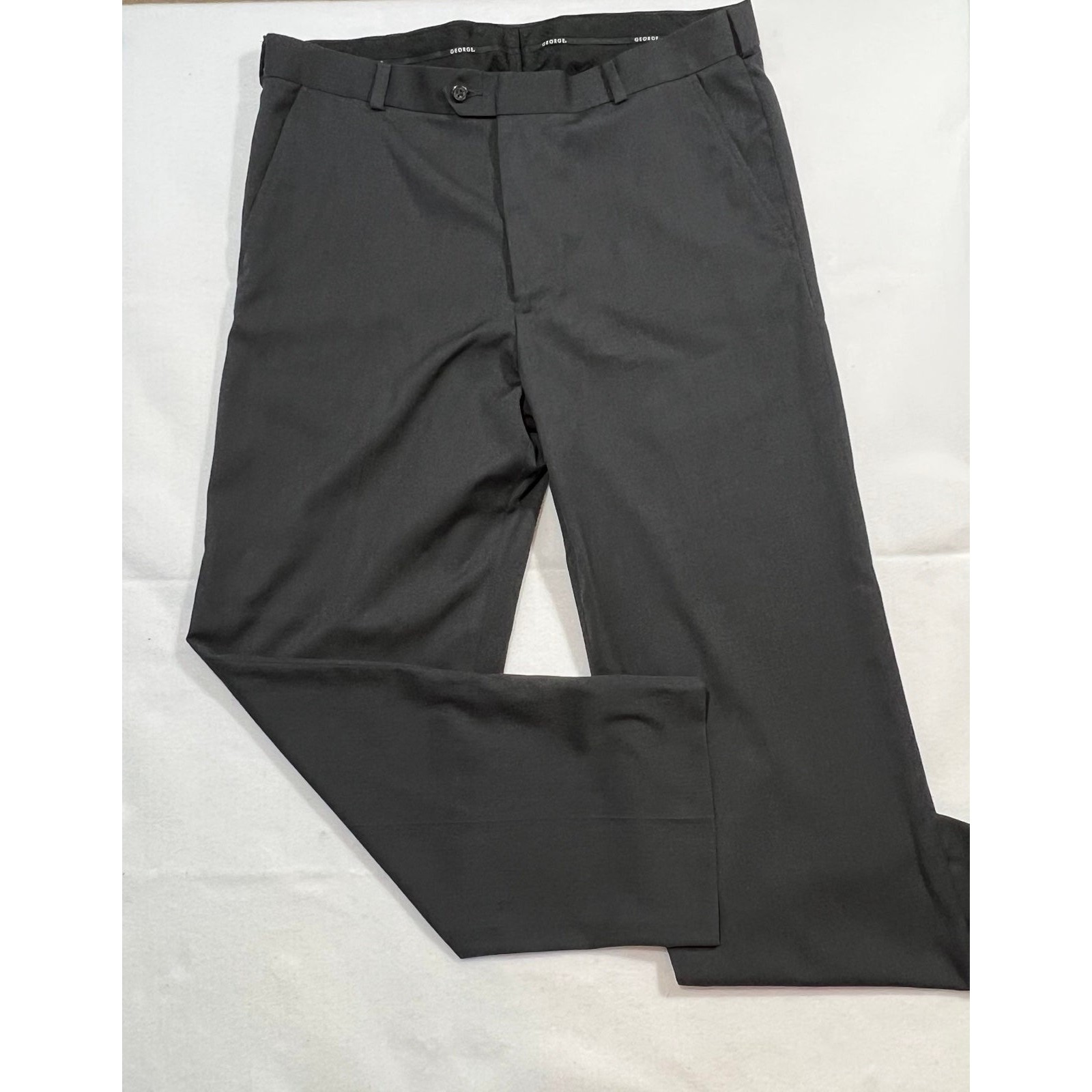 George Sz 36x30 Light Black / Grey Mens Dress Pants
